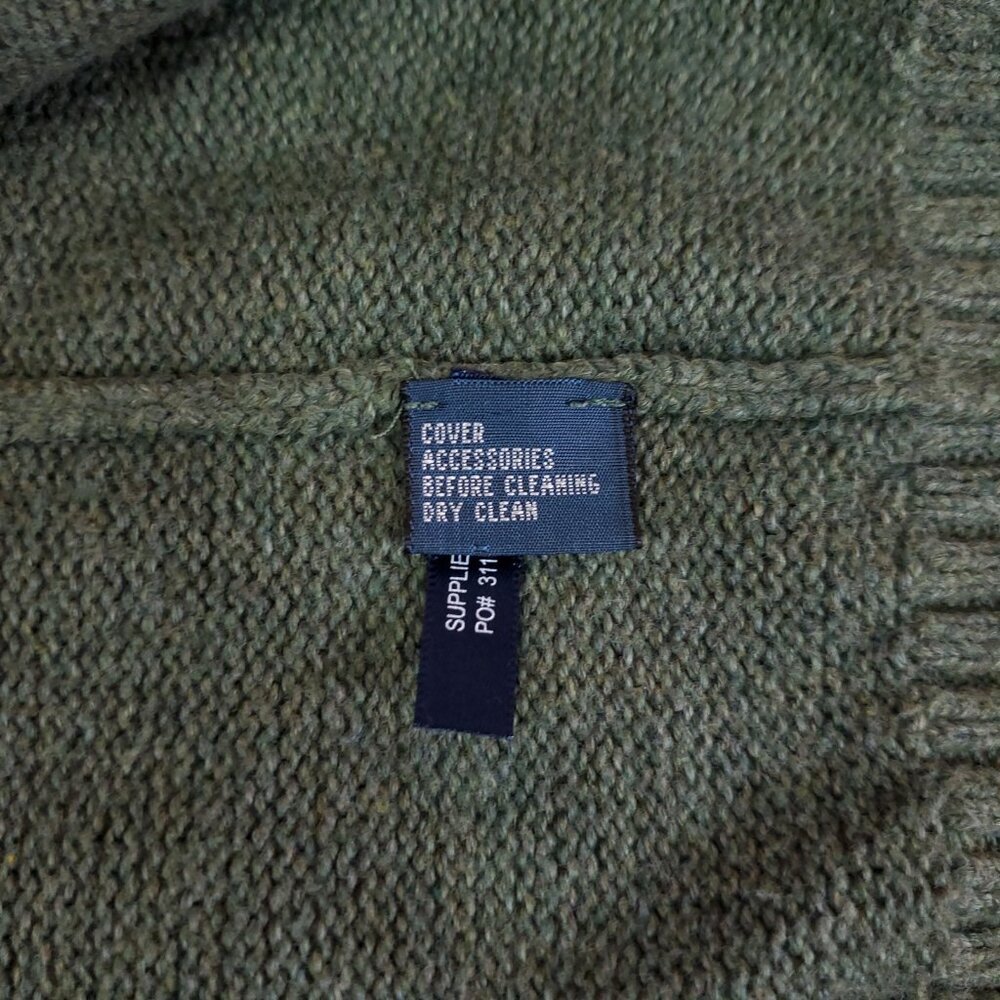 Vintage Polo by Ralph Lauren Mens XXL 1/4 Zip Pullover Sweater Mock Neck Pony - Picture 12 of 15